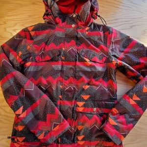 Women's Sims Pink and Black Ski Jacket